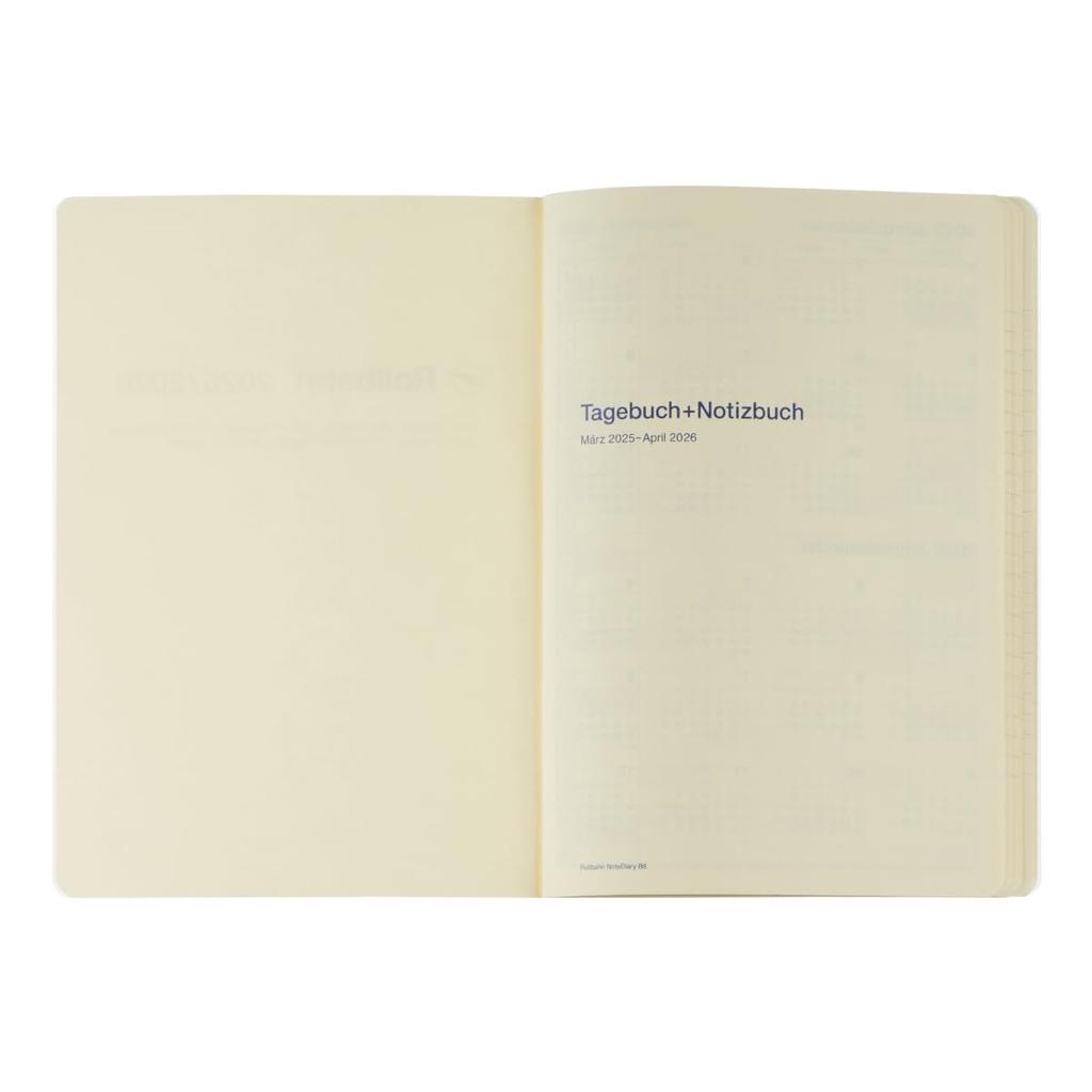 [Delfonics Planner 2025-2026 Edition / Starting March 2025] Rollbahn Notebook Diary, Clear, B6, Monthly Schedule (Clear)