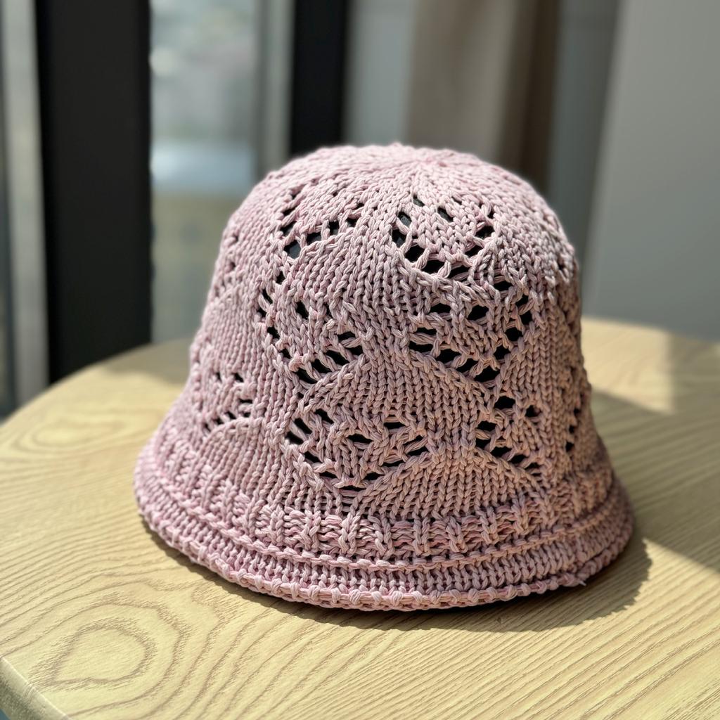 New Summer Hollow Fisherman Hat for Women, Breathable Thin Sun Protection Hat, Simple Bucket Hat for Outings, Trendy Sun Hat