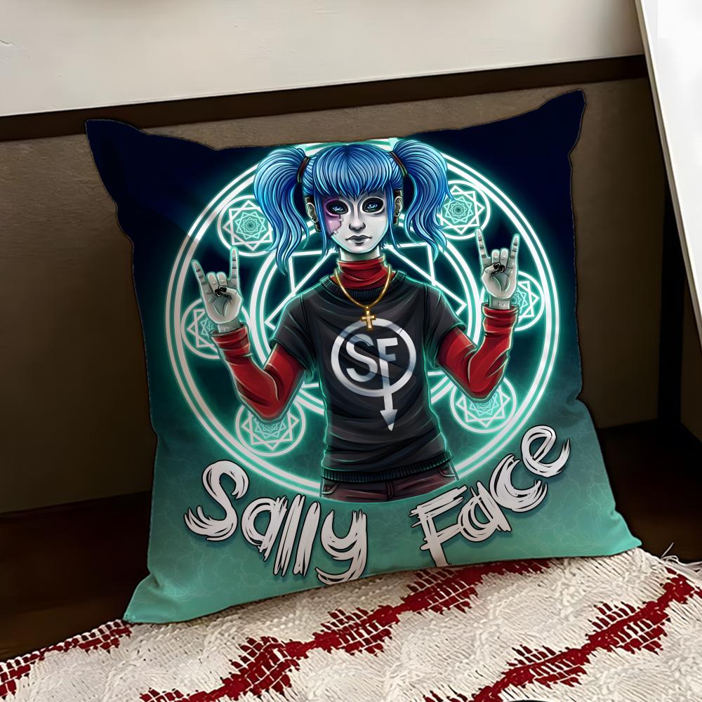 Band SSally FFace Cushion Cover Reversible Soft Durable Pillow Cover Home Car MultiScene Use for Daily Comfort