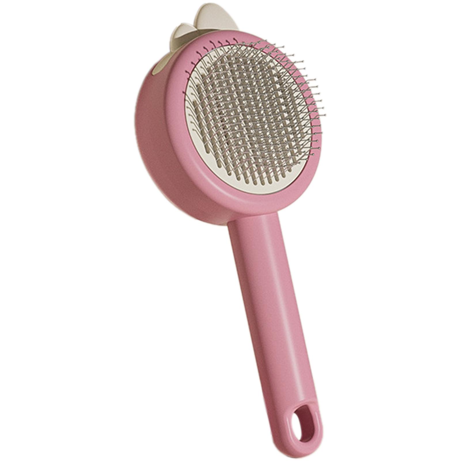 

Cats Self Cleaning Slickers Brush Pet Grooming Comb One-Click Fur Release Easy Cleanup Daily Care Promotes A Shiny Skin Massage As Shown