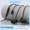 Zachte Siliconen Koptelefoon Bedraad Handsfree Type C 3,5 mm Jack Oordopjes In-Ear Slaap Bedrade Headset Met Microfoon In-line Bediening Oordopjes