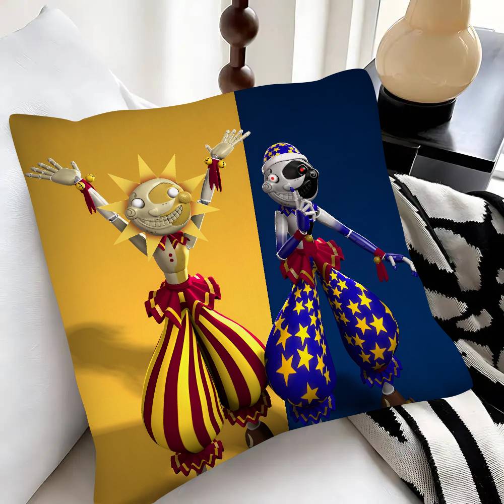 Sundrop And Moondrop Pillow Case Fashion Square Pillowcase Bedroom Sofa Room Ins Decoration Leisure