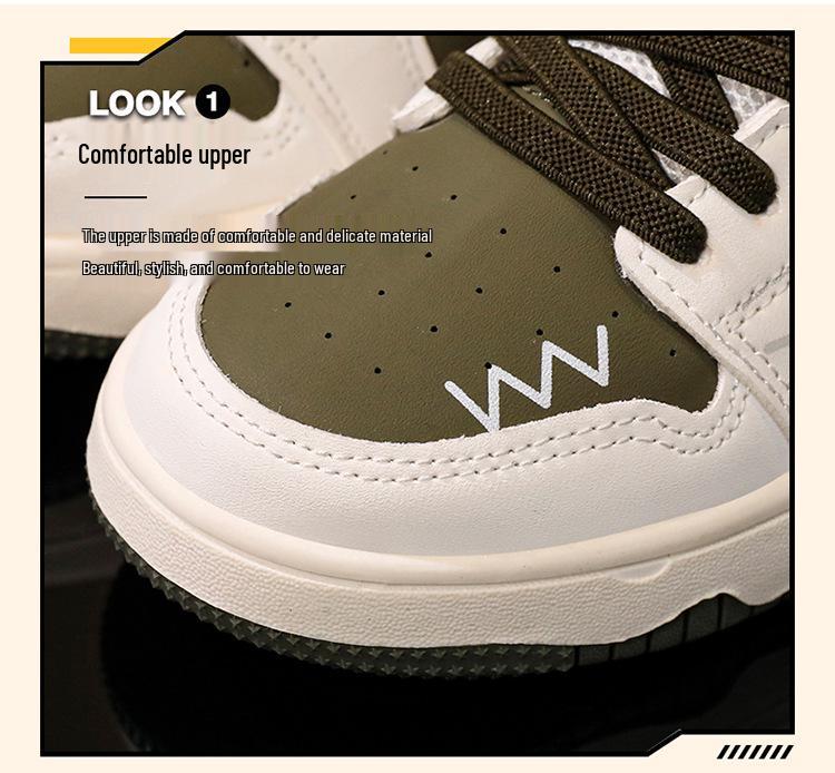 Boys' and Girls' Chinese Red Winter 2025 Sports Shoes - Unisex Cotton with Velvet Lining