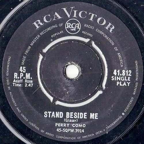 

7inch Record PERRY COMO Stand Beside Me That Aint All 41812 RCA Victor South Afri Pop Used