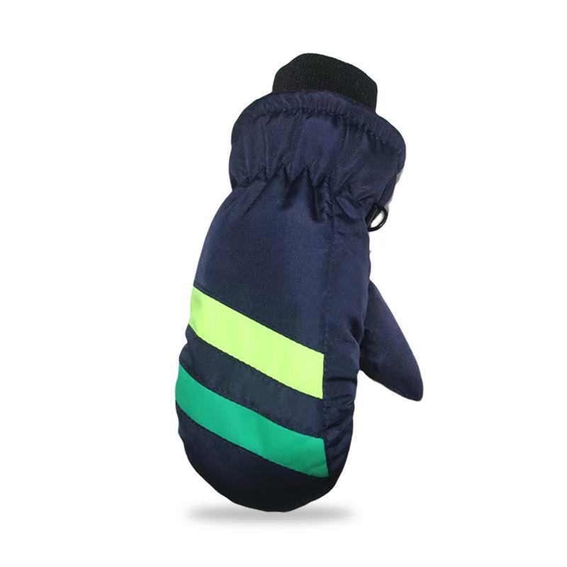 Children's Waterproof Fingerless Winter Cycling Gloves - Warm Ski Gloves for Ages 2-5, Parent-Child Design