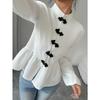 TIFICY Women's Fashion Casual Spring Autumn Solid Color Print Long Sleeve Half Turtleneck Blouses & Shirts