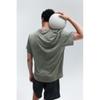 H M dryMove Sport Top kHaki Green Pattern
