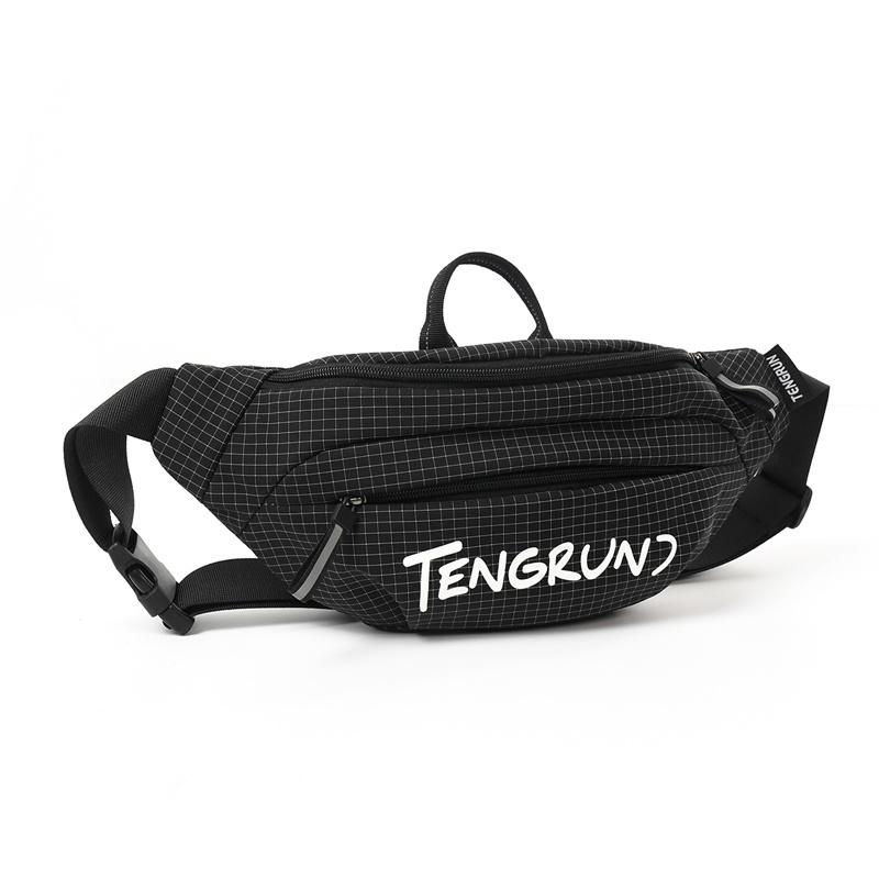 Letter Crossbody Bag Men's Chest Bag Sports Waist Bag Women's Mobile Phone Shoulder Bag