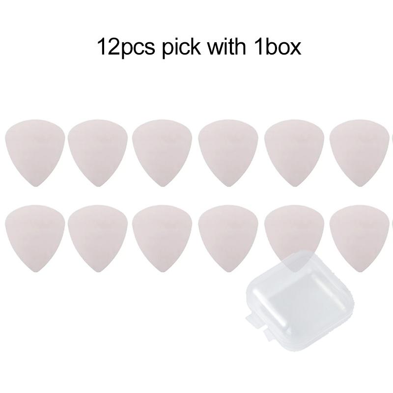 6/12pcs Guitar Picks with Box Stainless Steel Metal 0.3mm Electric Guitar Bass Picks Plectrum Guitar Parts Accessories TMZ