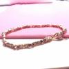 Purple Gold Color Gold Inlaid Zircon Bracelet Fashion Foreign Trend Rose Gold Plated Jewelry