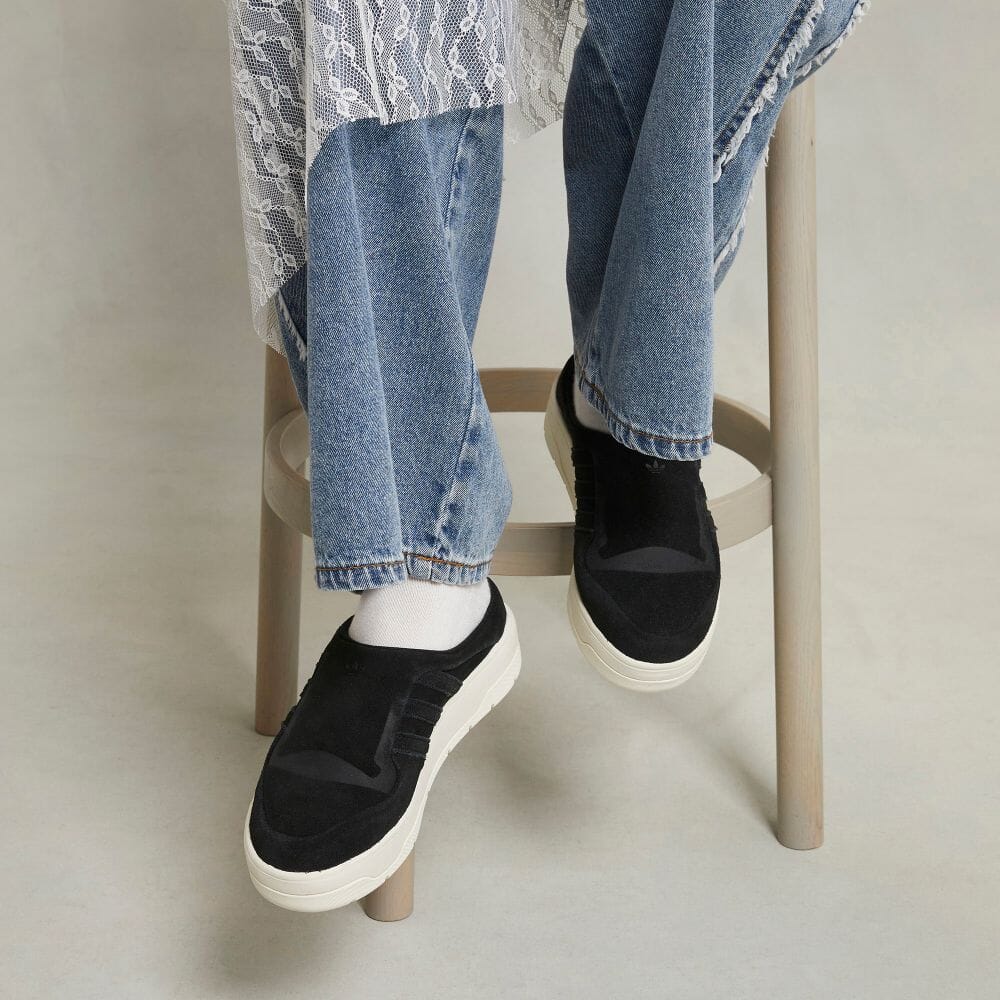 Adidas RIVALRY MULE Core Black Sneakers ORIGINALS Unisex IF4651 Core Black / Core Black / Off White