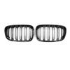 For 2011-2014 BMW F20 F21 1-Series M Look Kidney Grille Grill Gloss Black Twin Bar CAR Accessories QCYZR1