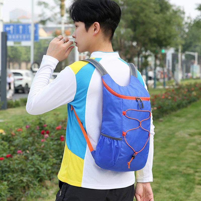 Multifunctional Lightweight Outdoor Folding Backpack Large Capacity Water-Repellent Nylon Sports Bag For Camping Hiking Travel