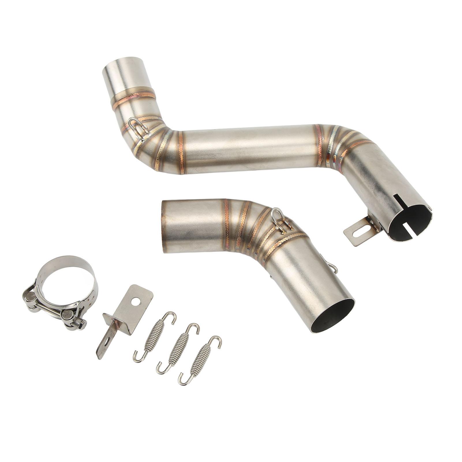 

Motorcycle Exhaust Middle Pipe Stainless Steel Mid Link Exhaust System Connection Tube