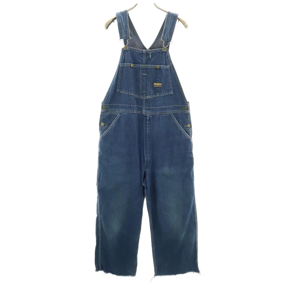 

OSHKOSH 80-е Винтажный Сделано в США джинсовый комбинезон w34 Синий Женский Б/у