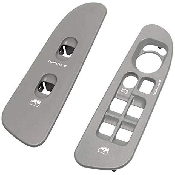BASIKER Driver And Passenger Black Door Window Switch Panel Bezel For 2002 To 2010 Dodge Ram 1500 2500 3500 Front Right And Left Window Button Border
