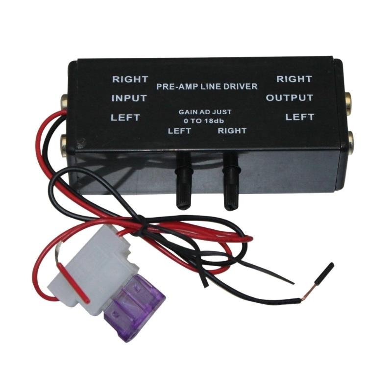 

Waterproof & Shockproof 12V Line Driver Signal Booster Adapter Suitable for Enhances Sound Quality in Vehicles and Boats 1