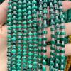 Pure Natural Malachite Tube & Oval Abacus Loose Beads for DIY Bracelet Jewelry