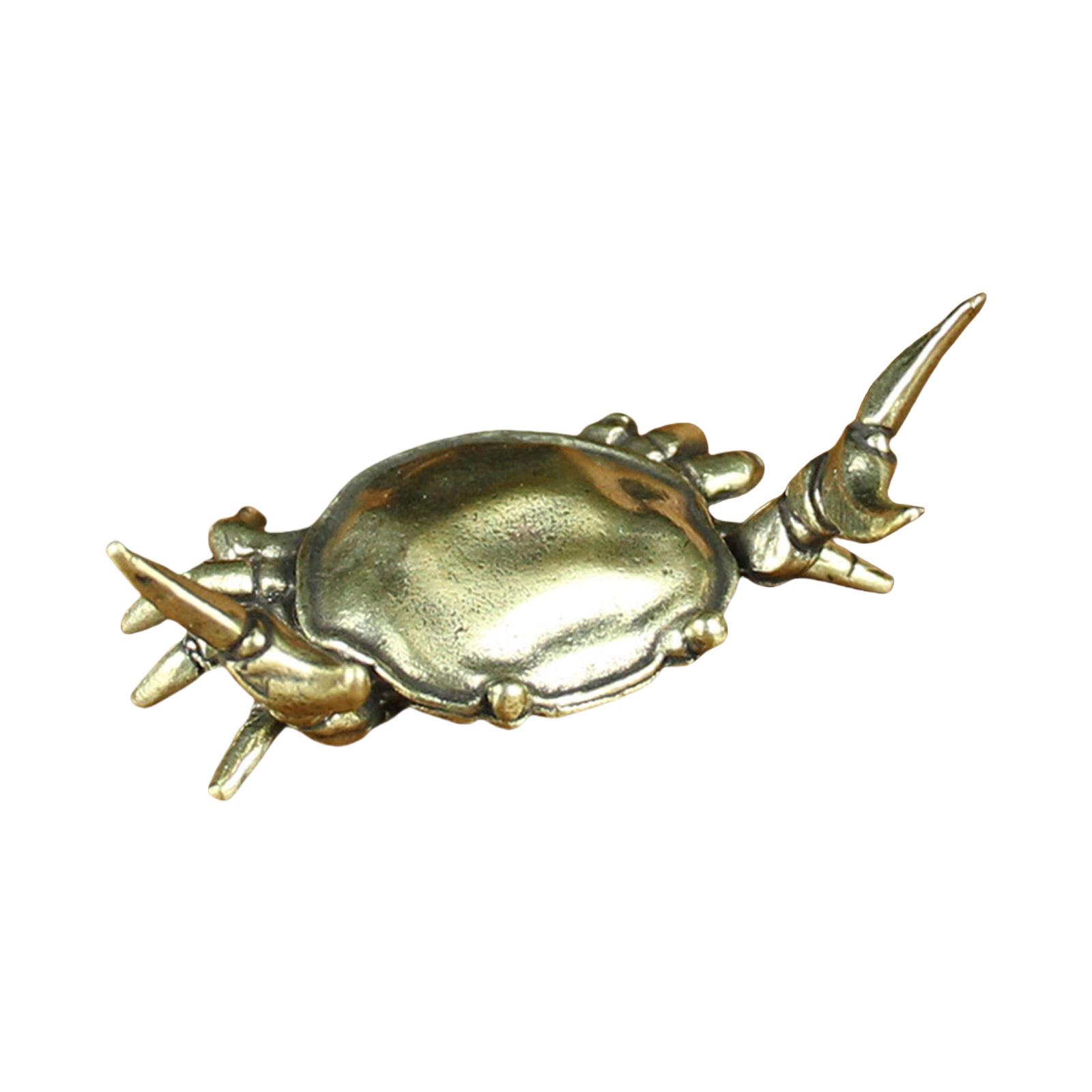 

Латунная фигурка морского животного Винтажная антикварная скульптура животного Бронзовые предметы коллекционирования Статуэтка Украшение для стола Поделки Подарок