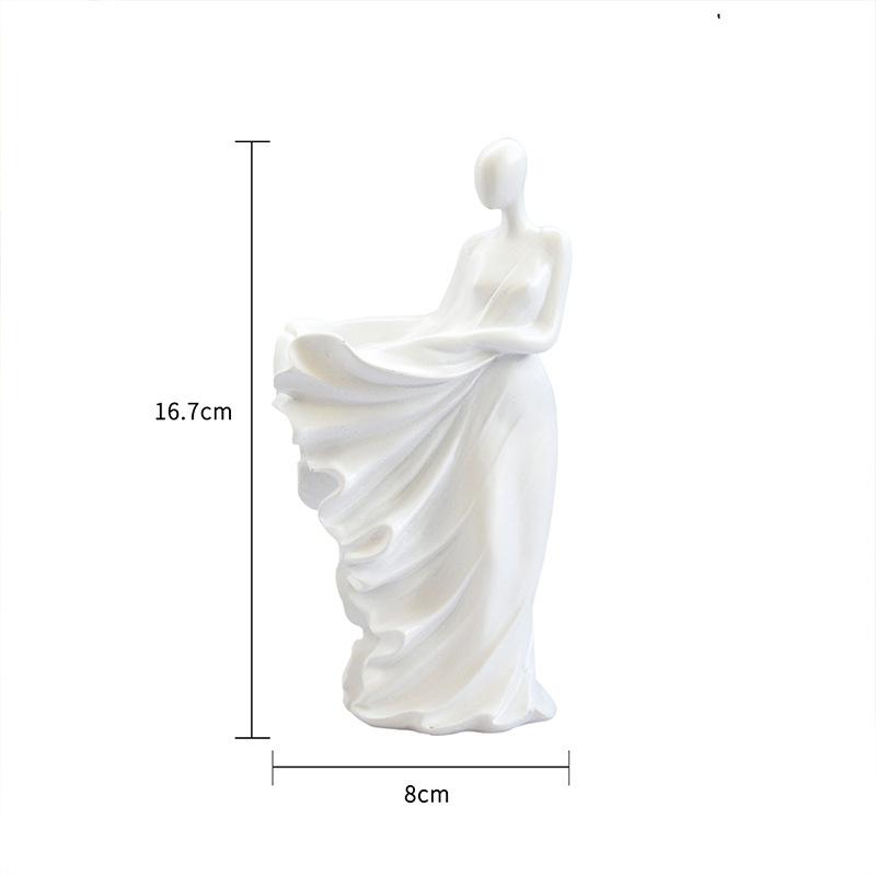 Creative Abstract Art Figure Women's Mysterious Decoration Sculpture Coffee Table Office Figurines Ornaments Home Decor Crafts