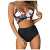 Women's Striped Printing Padded Push Up 2 Piece Bikini Sets Swimsuits Beachweart