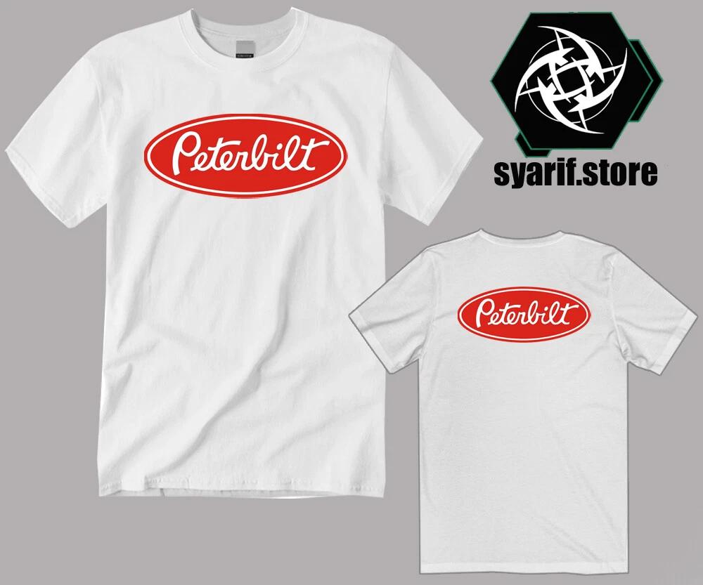 Peterbilt Red Men s White Size S to 3XL S