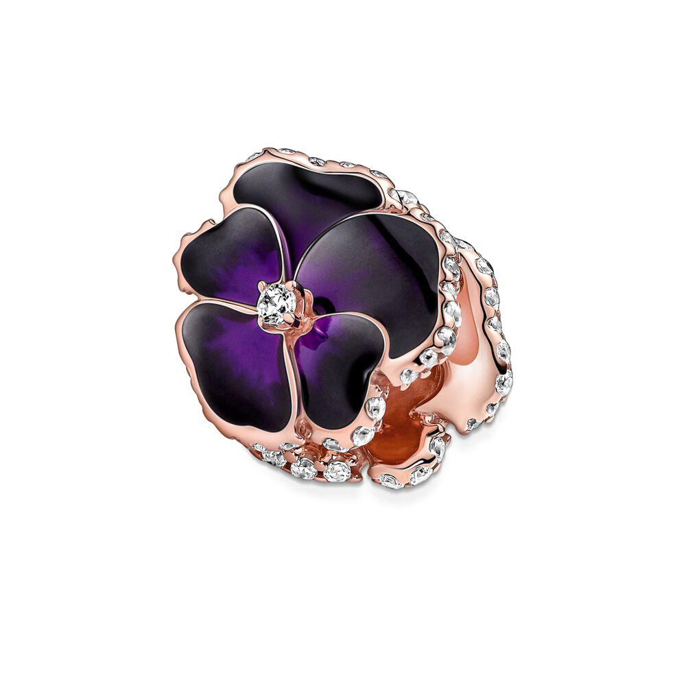 Copper Colorful Flowers Four-Leaf Clover Butterfly Charm Beads Suitable Fit Original Bracelet Exquisite Diy Jewelry