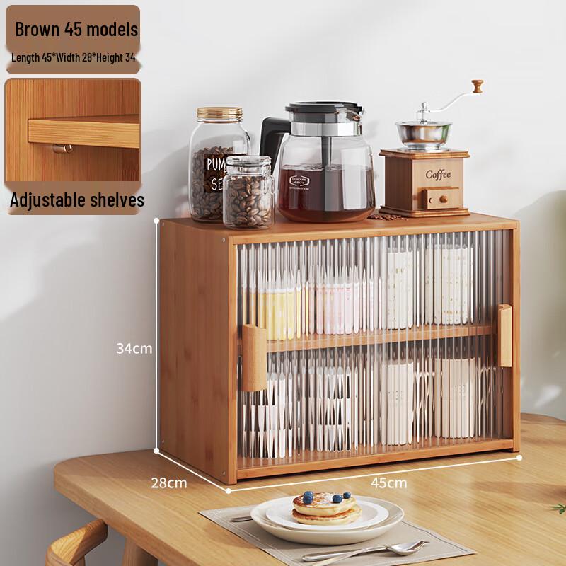 

Bamboo Kitchen Countertop Storage Rack