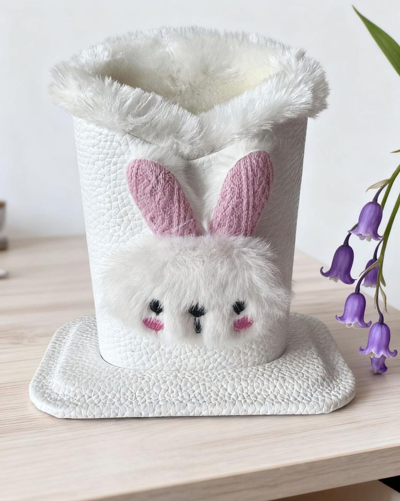 - Porte-lunettes en peluche Adorable Dessin animé Lunettes Stylo Rangement de bureau Râtelier de rangement pour lunettes