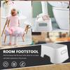 Toilet Footstool For Adults Sturdy Pp Non-Slip Bathroom Step Stool Space Saving Squatting Design Home Footstool