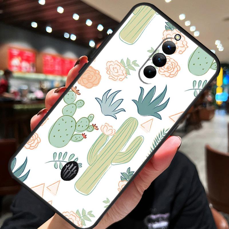 Cactuspatroon Hoesje Voor ZTE Nubia Red Magic 8S 9S 10S 8 9 10 Pro Plus 6S 7S 6 7 Pro 5G 6R 11 Pro Plus Cover