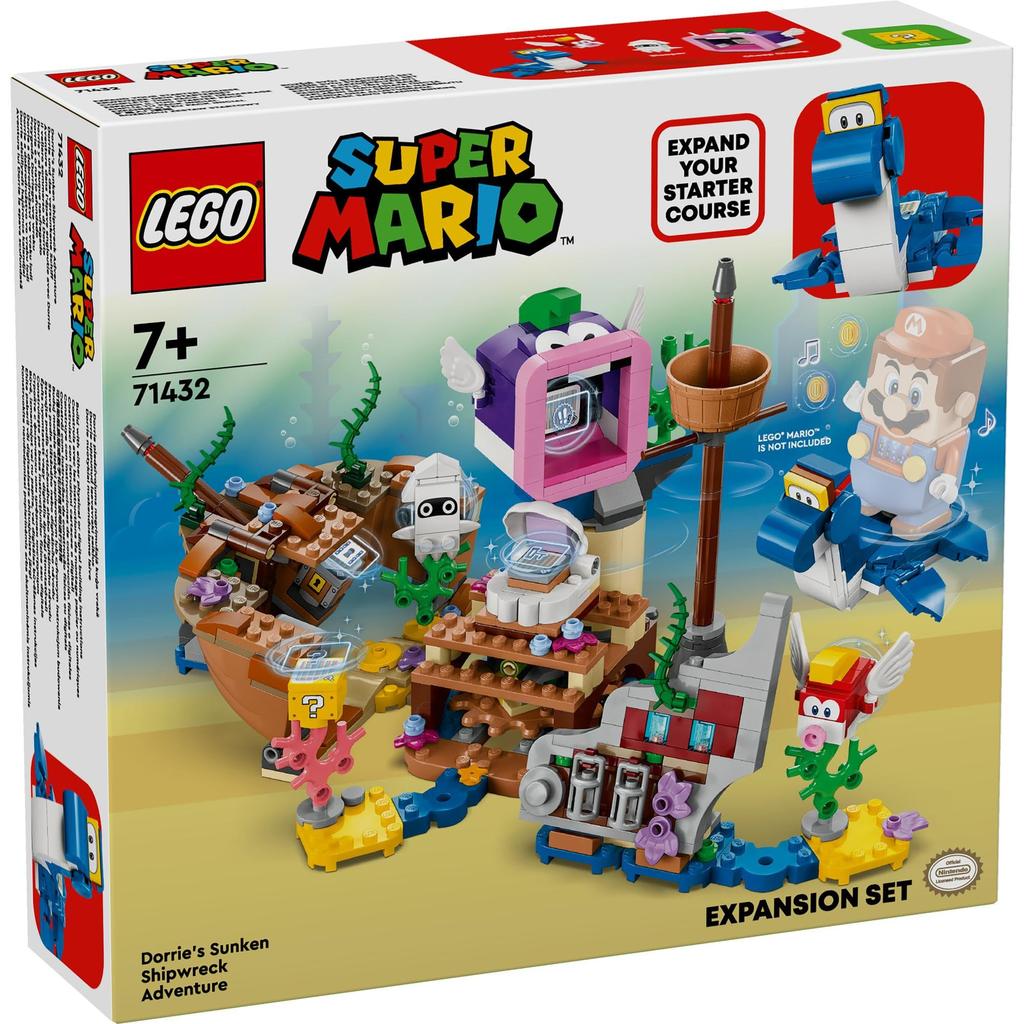 LEGO Super Mario Dossy and Sunken Ship Exploration Toy Toy Present Birthday Block Christmas Boys Girls Children 7 Years Old 8 Years Old 9 Years Old