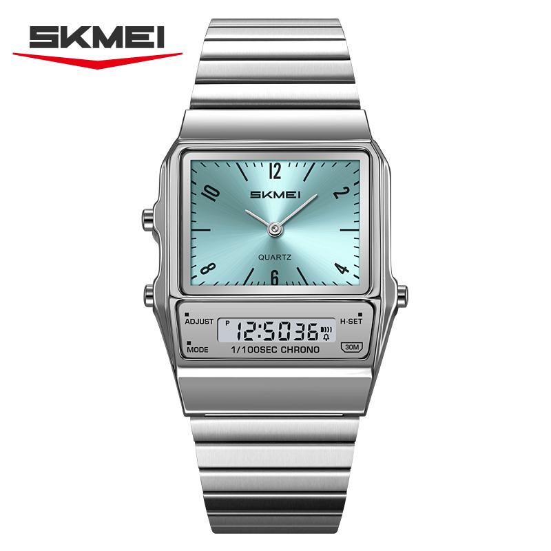 SKMEI 2632 Student Dual Display Luxury Watch for Men Women's Electronic Waterproof Chrono Mens Wristwatches Quartz Watches Reloj