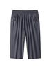 Men's Summer Quick-Dry Ice Silk Three-Quarter Running & Basketball Shorts: Loose, Breathable, Plus Size