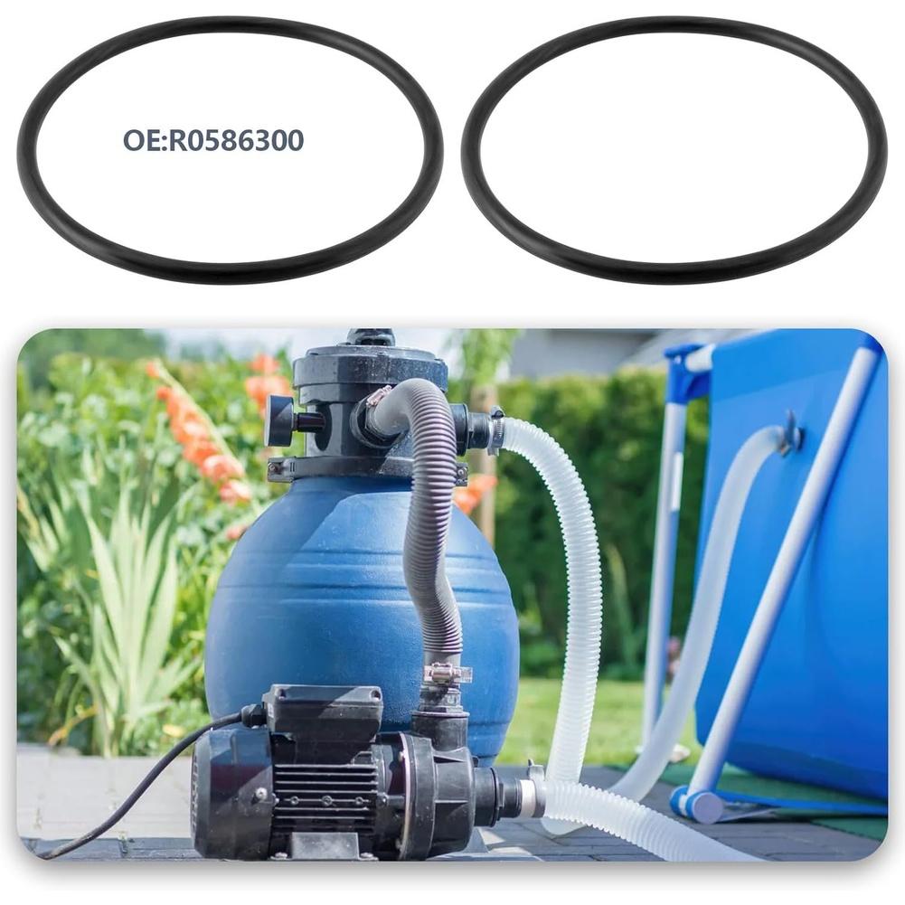 Pack of 2 Large Fluoro Rubber Non Slip O Rings for Above Ground Pool Equipment Model R0586300 Replacement Stable Seal