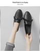 Mocasin din piele pentru femei în stil britanic - Pantofi plați cu talpă moale, Primăvara 2025, Mărimi 41-43