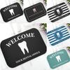 Funny Cartoon Tooth Dentist Doormat Clinic Welcome Mat for Bathroom Dental Health Education Rug Home Entrance Foot Mat