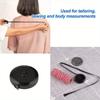 Soft Retractable Tape Measure, Black Double-Sided Design, Ideal for Body Measurement, Fabrics and Seamless Knitting