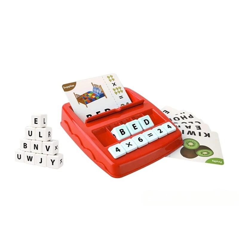 

1 Set Educational Matching Letter Math Game 2 in 1 Letters and Calculation Learning Preschool Games Children Toy Gifts