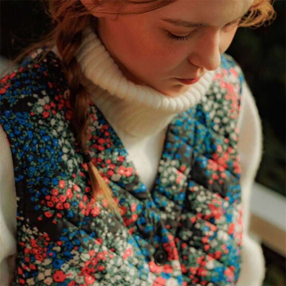 L Affair Unisex Country Red Farm Short quiLting Vest Lwkkavt0252 Cg