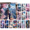 Japanese Landscape Cherry Flower Phone Case For Motorola Edge 60 50 40 Pro 60 50 40 30 Ultra Neo Fusion Moto G Play G Stylus G