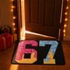 Festive Coir Door for Home Entrance, Holiday Decorative - Crisp