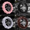 Soft Fluffy Car Steering Wheel Cover Plush Winter Warm Steering Qheel Grip Cover Non-Slip Steering Wheel Protector Car Steering