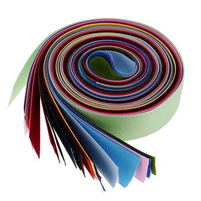 Lotto 20yds Nastro in grosgrain solido Fiocco per capelli fai-da-te Matrimonio Scrapbook Craft 25mm