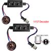 2Pcs BAY15D 1157 S25 Canbus LED Light Bulb Warning Decoder Load Resistor Socket Error Free No Flickering Decoder.