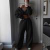 Womens 2026 Fall Winter Long Sleeve Hoodie Pants Set Casual Streetwear Two Piece Outfit