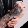 Men Cross Bracelets,Casual Braided Rope Stainless Steel Metal Bracelet,Male Religious Faith Gifts Jewelry