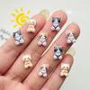 55 Pcs New Cute Mini Resin Mixed Color Kitten Flatback Ornament Jewelry Making Manicure Hairwear Accessories A45