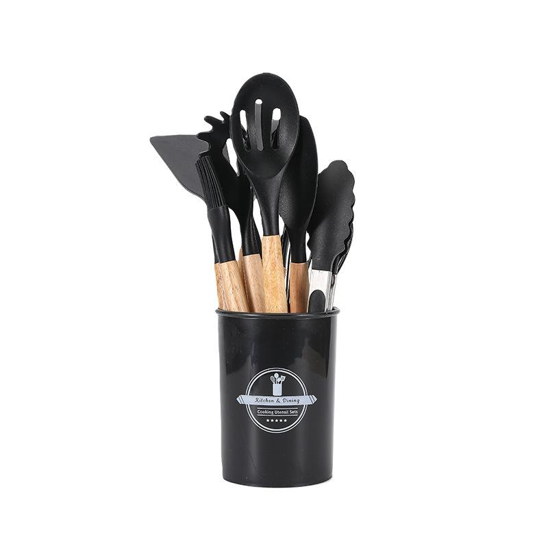 Top Seller 12 Pcs Kitchen Accessories Cooking Tools Kitchenware Silicone Kitchen Utensil Sets With Logo