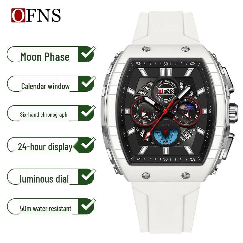 OFNS Men's Versatile Waterproof Quartz Sport Watch
